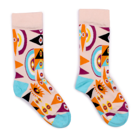 3x Hop Hare Bamboo Socks (36-41) - Psychedelic Evil Eye