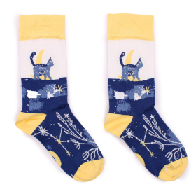 3x Hop Hare Bamboo Socks (36-41) - Midnight Cat