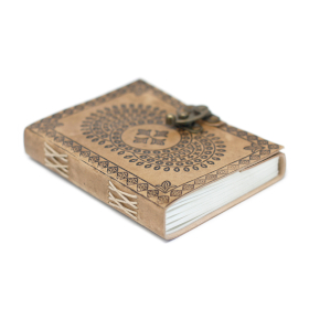 Leather Mandala Notebook (18x13 cm)