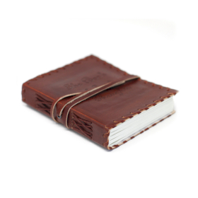 Leather Book of Thoughts with Wrap Notebook (15x10cm)