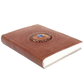 Leather Lapis Notebook (17x12 cm)