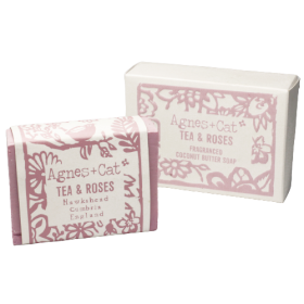 6x 140g Handmade Soap - Tea & Roses