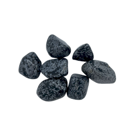 18x XL Tumble Stones - Obsidian Snowflake