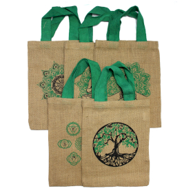 10x Jute Tote Bag - 5 assorted mystic designs