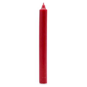 100x Bulk Solid Colour Dinner Candles - Rustic Red - Pack of 100