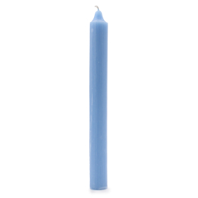 100x Bulk Solid Colour Dinner Candles - Rustic Sea Blue - Pack of 100