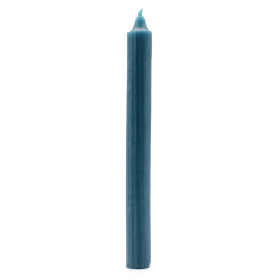 100x Bulk Solid Colour Dinner Candles - Rustic Teal - Pack of 100