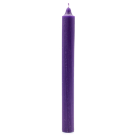 100x Bulk Solid Colour Dinner Candles - Rustic Purple - Pack of 100