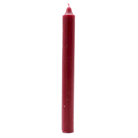 100x Bulk Solid Colour Dinner Candles - Rustic Burgandy - Pack of 100