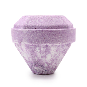16x Gemstone Bath Bomb - White & Purple