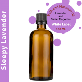 10x Sleepy Lavender Massage Oil - 100ml - Unlabelled