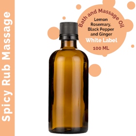 10x Spicy Rub Massage Oil - 100ml - Unlabelled