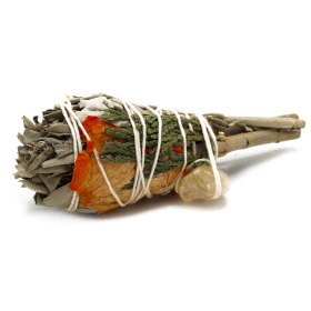 Smudge Stick - Cleansing Energy Sage Torch (citrine)