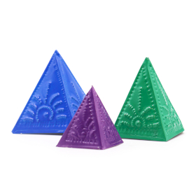 12x Incense Powder Mould Set -  Blue Green Purple