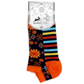 3x S/M Hop Hare Bamboo Socks Low (36-40) - Mandala Flowers