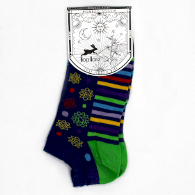 3x S/M Hop Hare Bamboo Socks Low (36-40) - 7 Chakra