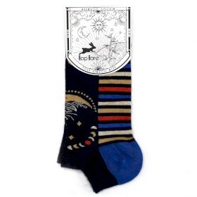 3x M/L Hop Hare Bamboo Socks Low (41-46) - Lunar Phases