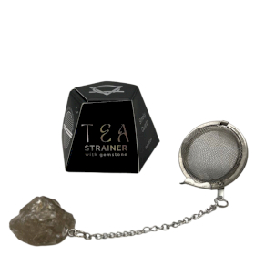 4x Raw Crystal Gemstone Tea Strainer - Smoky Quartz