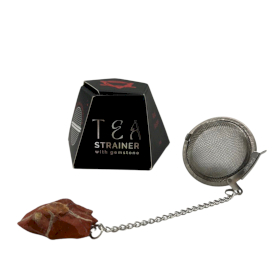 4x Raw Crystal Gemstone Tea Strainer - Red Jasper