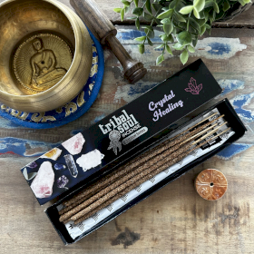 12x Tribal Soul Spiritual Incense Sticks and Ceramic Holder - Crystal Healing