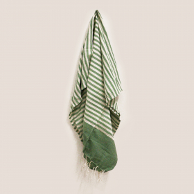 Cotton Pario Throw - 100x180 cm - Picnick Green