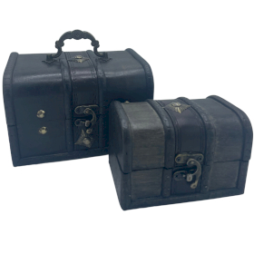 Treasure Chest - Set of 2 - Grey