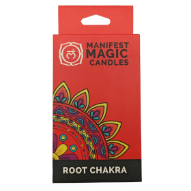 3x Manifest Magic Candles (pack of 12) - Red - Root Chakra