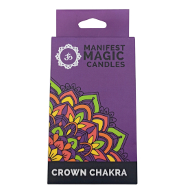 3x Manifest Magic Candles (pack of 12) - Purple - Crown Chakra