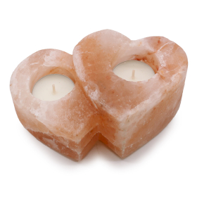 Double Heart Salt Candle Holder 1Kg