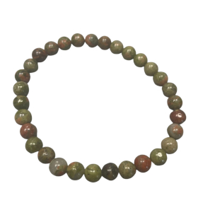 4x Gemstone Manifestation Bracelet - Green Jasper - Growth