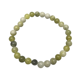4x Gemstone Manifestation Bracelet - Olive Jade - Healing
