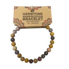 4x Gemstone Manifestation Bracelet - Rare Mookiate - Wisdom