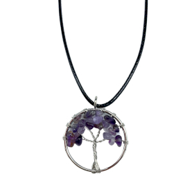 Tree of Life Pendant - Amethyst