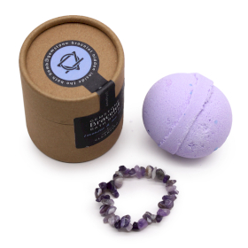 4x Amethyst Gem Bracelet Bath Bomb