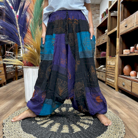 Purple Aladdin Himalayan Print Yoga and Festival Pants