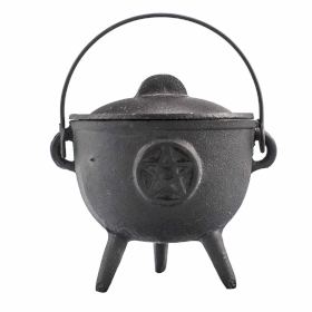 Cast Iron Cauldron with Pentagon 11x13cm