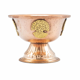 Copper Ritual Chalice with Tree of Life 12x9cm