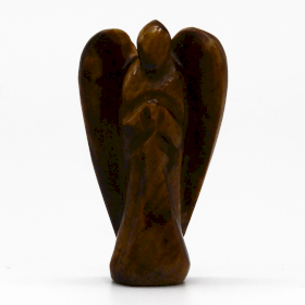 Hand Carved Gemstone Angel - Tiger Eye