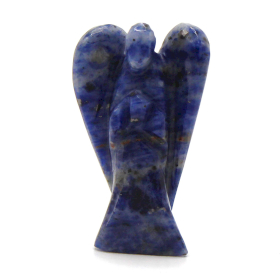 Hand Carved Gemstone Angel - Sodalite