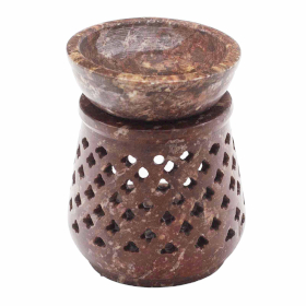 Small Soapstone Oil Burner 8cm - Classic