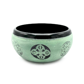 Earth Powder Singing Bowl - Mandala Buddha - 16cm