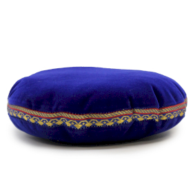 Singing Bowl Velvet Cushion - 16cm (Assorted Colours)