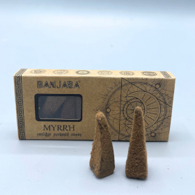 12x Banjara Smudge Pyramid Cones -  Myrrh