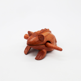 Small Coaking Wooden Frog