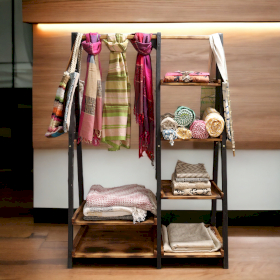 Clothes Rack & Shelves Triangle