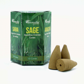 12x Pack of 10 Masala Backflow Incense - Sage