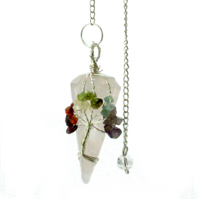 Magic Pendulum - Seven Chakra - Rose Quartz