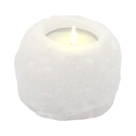 4x Crystal Rock Himalayan Salt Candle Holder 600-800g