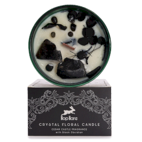 Hop Hare Crystal Magic Flower Candle - The King of Swords