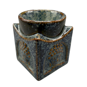 Square Buddha Burner - Dusty Blue